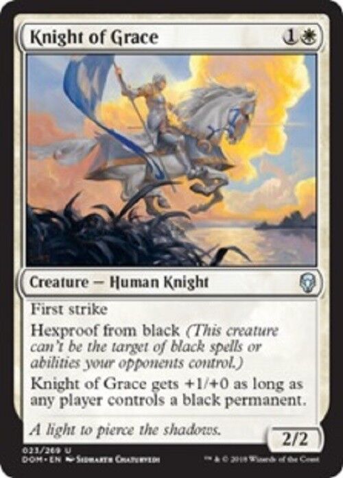 MTG Knight of Grace Dominaria MTG NM Cards Commander Pauper