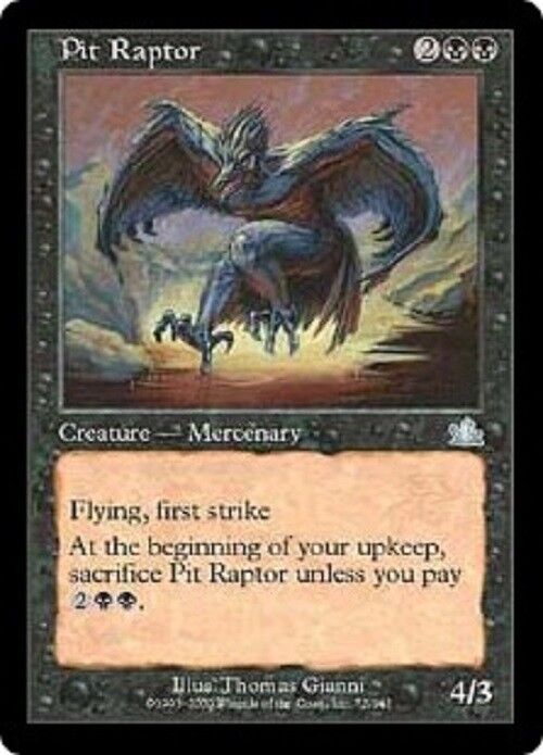 MTG MTG 1x Pit Raptor Prophecy Card Magic The Gathering NM Omniphustoys MTG MTG 1x Pit Raptor Prophecy Card Magic The Gathering NM Omniphustoys