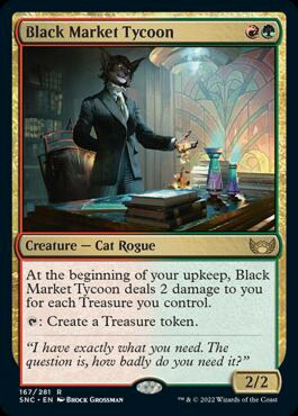 MTG MTG 1x Black Market Tycoon Streets of New Capenna Magic Card the Gathering