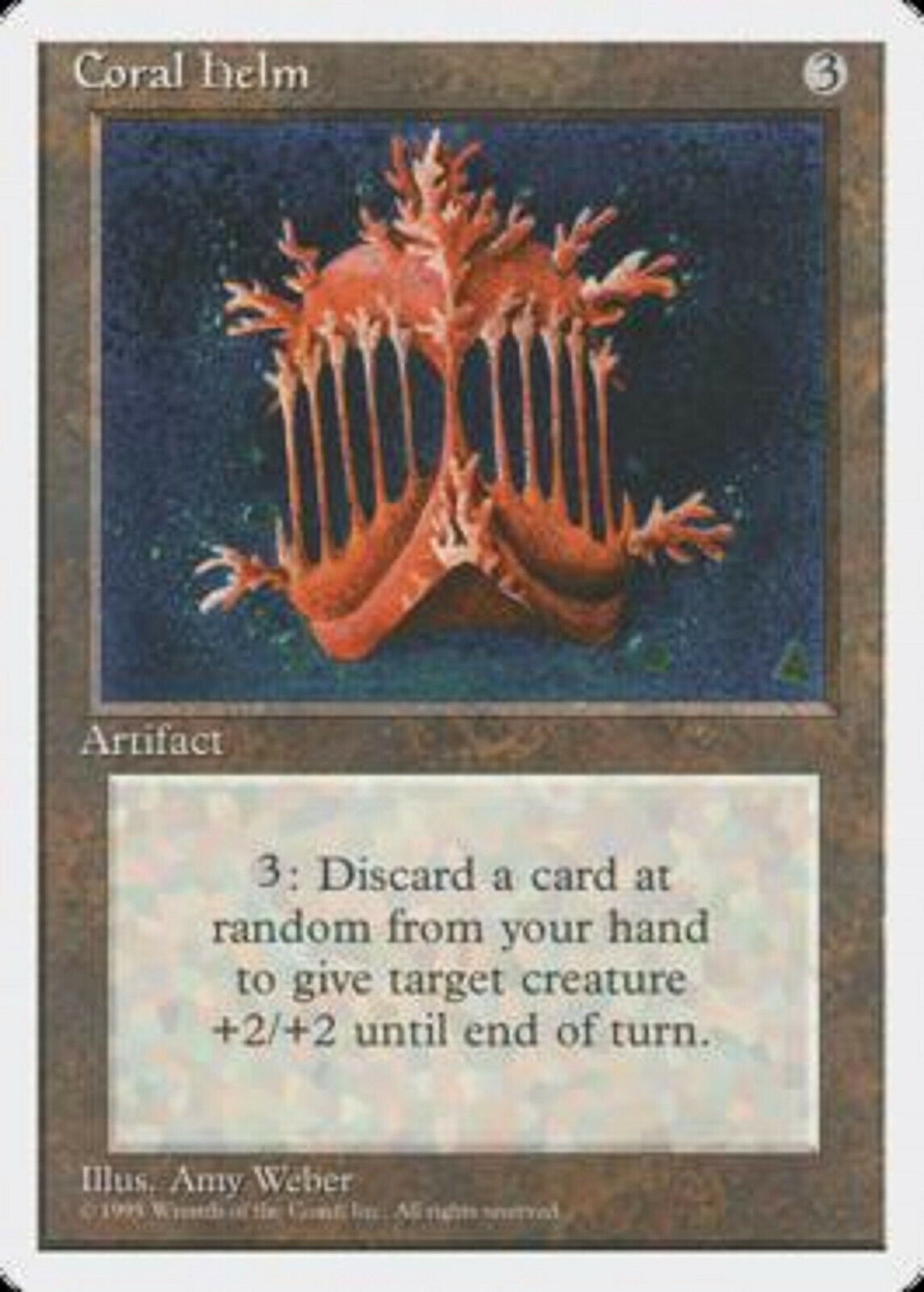 MTG 1x Coral Helm Fourth Edition card MTG Magic the Gathering