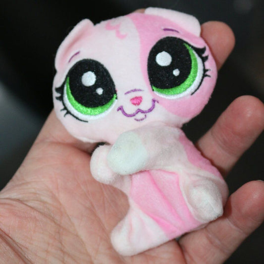 Littlest Pet Shop Clip-A-Pet Pinky Calicoco 3" Plush