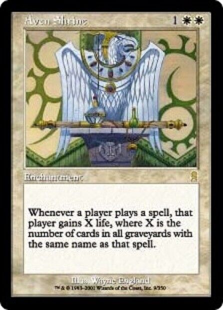 MTG 1x Aven Shrine Odyssey card MTG Magic the Gathering