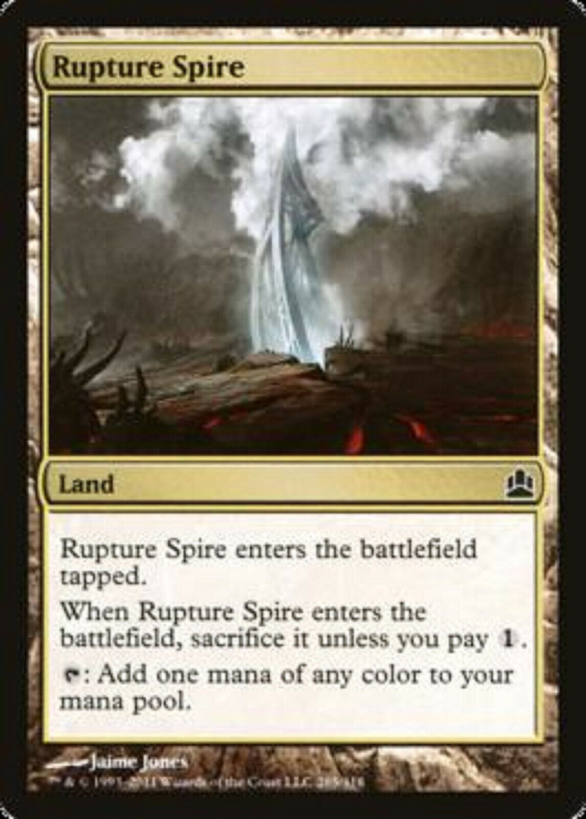 MTG MTG 1x Rupture Spire Magic: The Gathering-Commander Magic the gatherine card