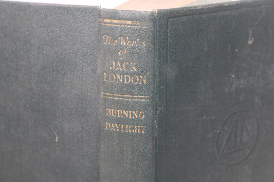 The Works Of Jack London Burning Daylight 1910 Vintage Hardcover Book Antique 1S