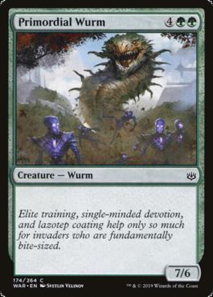 mtg war cards MTG Primordial Wurm War of the Spark Magic the Gathering 4x mtg cards – Omniphustoys