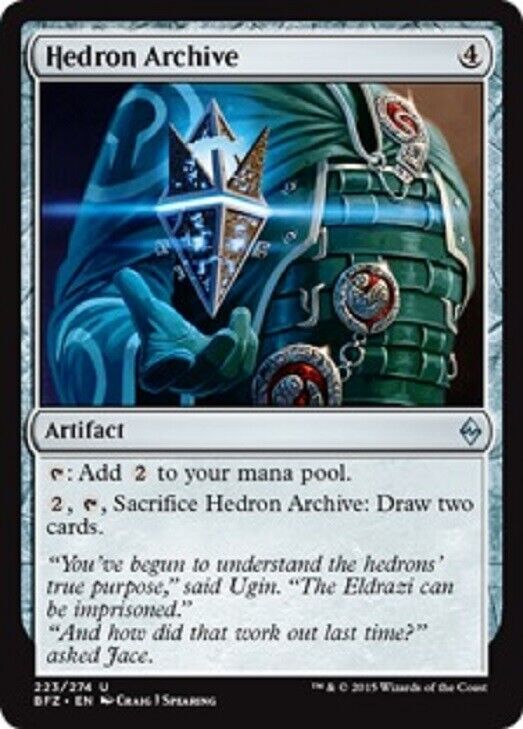 MTG Mtg x1 Hedron Archive Battle for Zendikar Magic the Gathering card