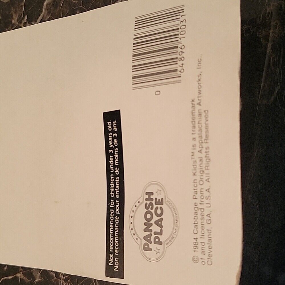 Cabbage Patch Kids 1984 Pvc Figure Flowers Watering Can Sealed On Card Toy Vtg