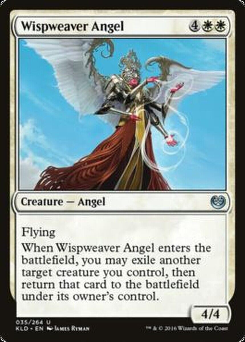 MTG MTG 1x Wispweaver Angel Kaladesh MTG Magic the gatherine card Omniphustoys MTG MTG 1x Wispweaver Angel Kaladesh MTG Magic the gatherine card Omniphustoys
