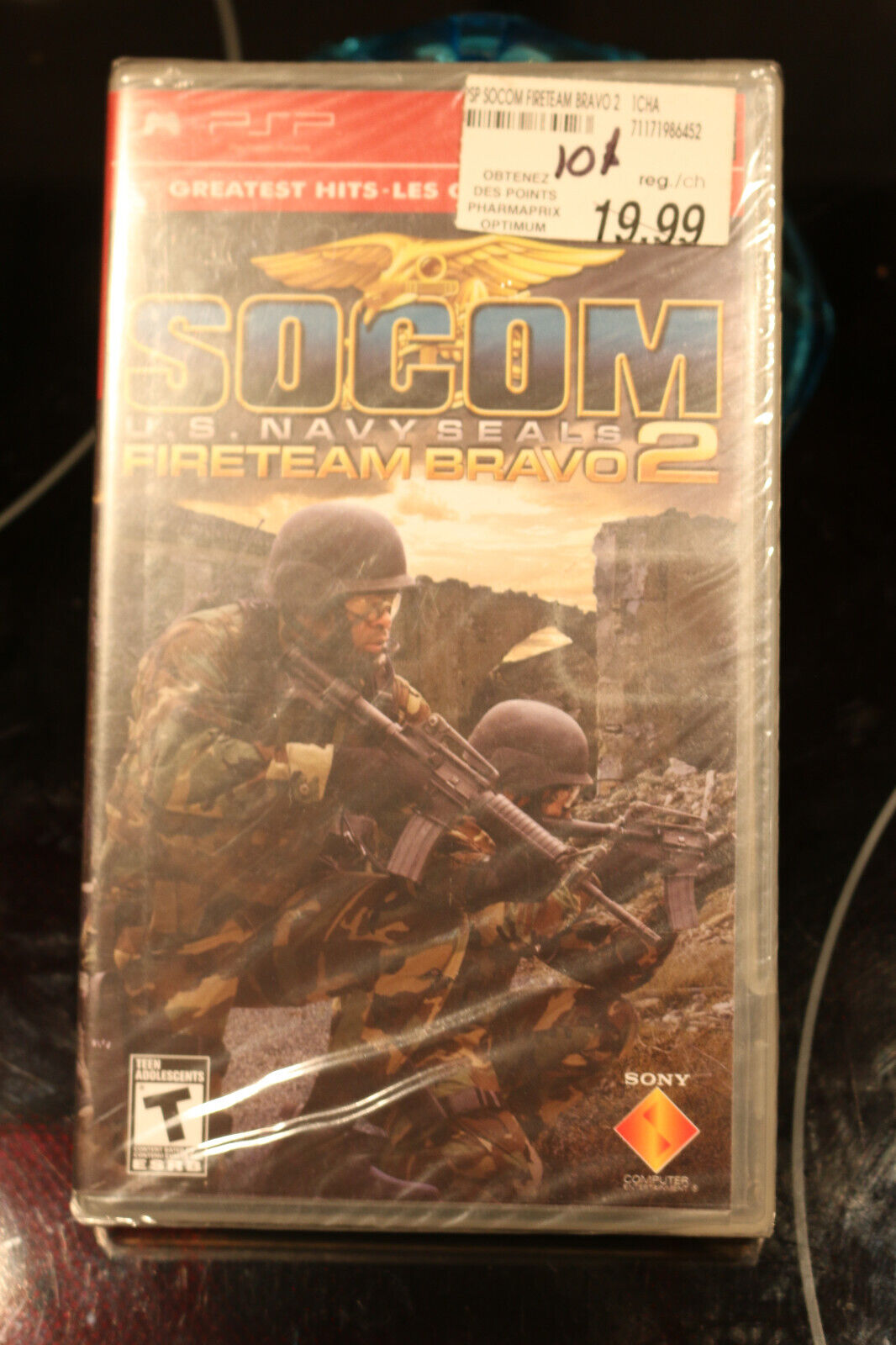 SOCOM U.S NAVY SEALS FireTeam Bravo GREATEST HITS Sony PSP- No