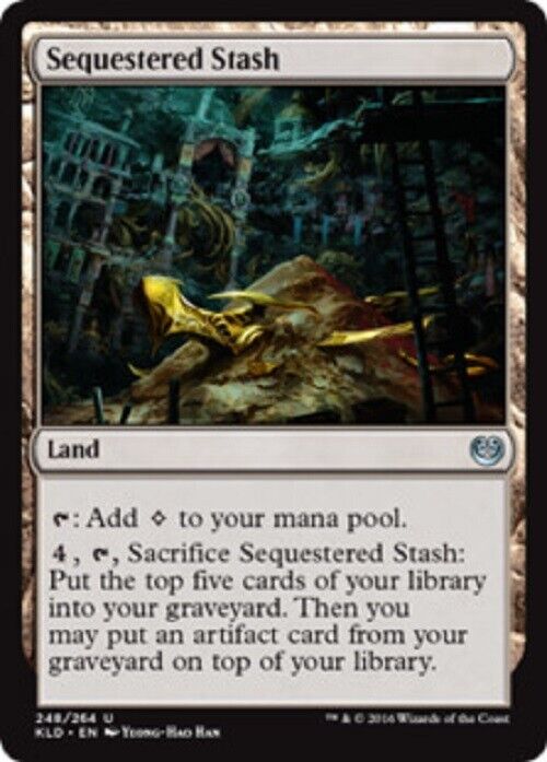 MTG MTG 1x Sequestered Stash KLD Kaladesh Card Magic The Gathering