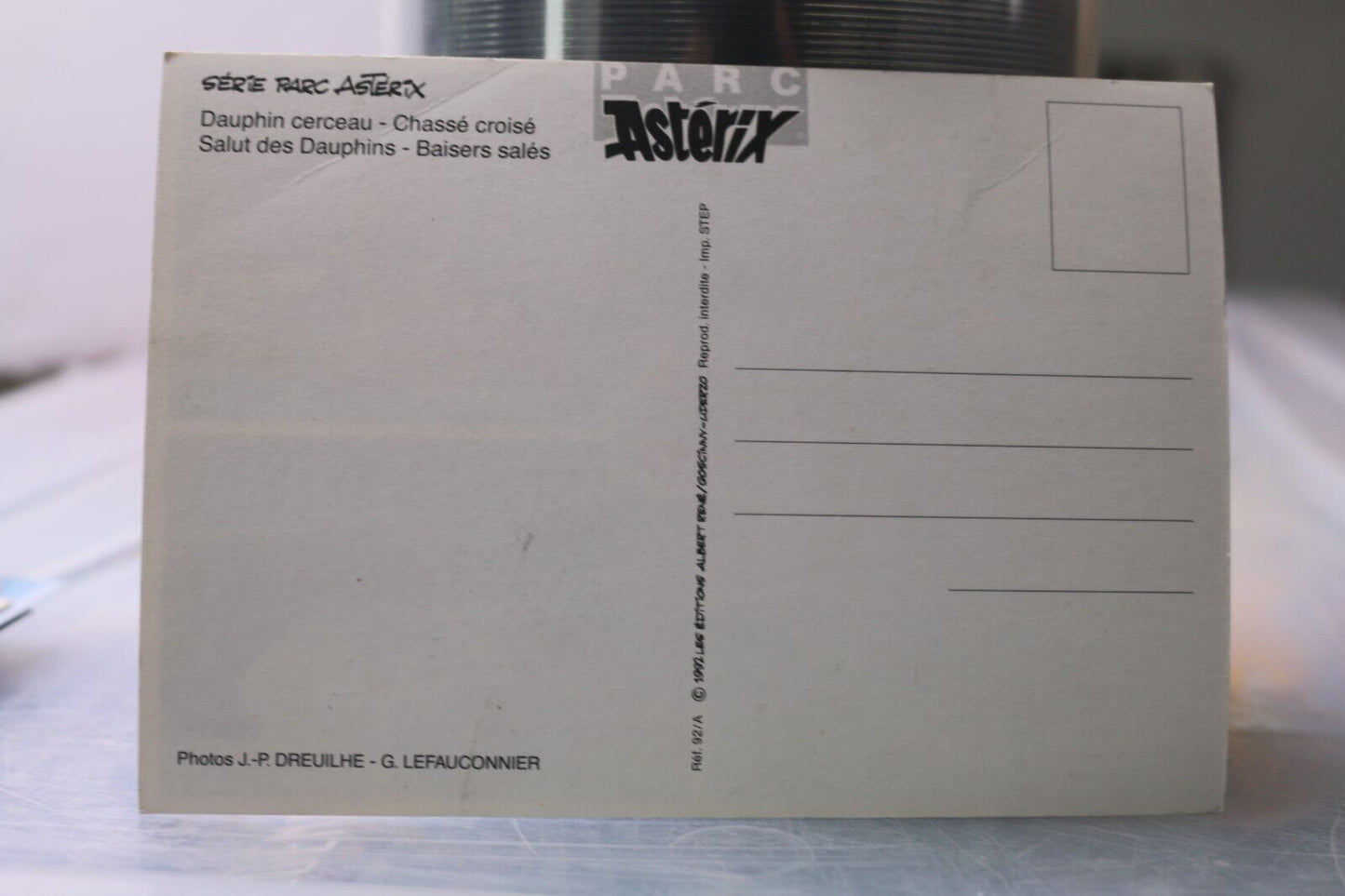 Vintage Post Card Série Parc Astérix Dauphin