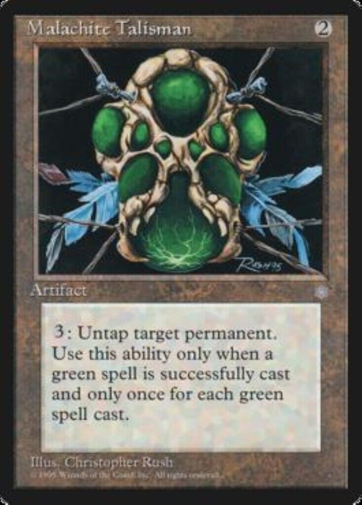 MTG MTG 1x Malachite Talisman Ice Age Magic the Gathering