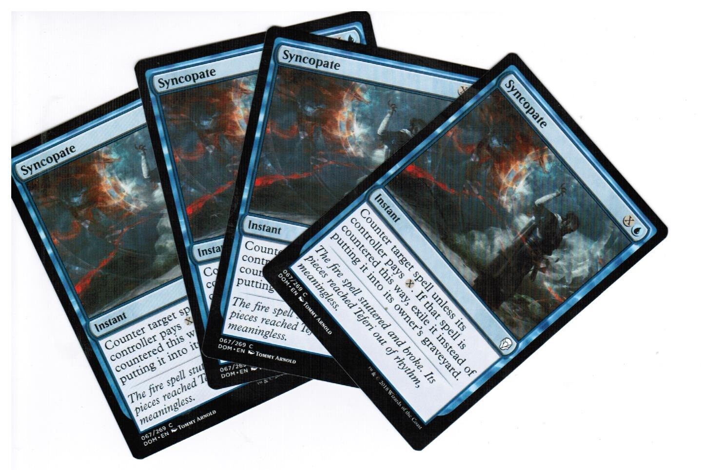 MTG MTG Syncopate Dominaria X4 4x Magic the GAthering cards