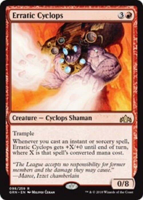 MTG 1x Erratic Cyclops Guilds of Ravnica Card MTG Magic the Gathering