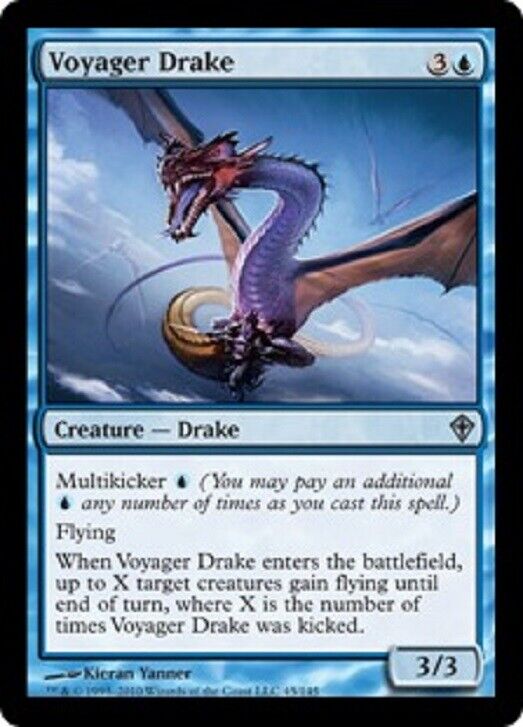 MTG Mtg x1 Voyager Drake Worldwake blue Magic the Gathering card MTG Mtg x1 Voyager Drake Worldwake blue Magic the Gathering card