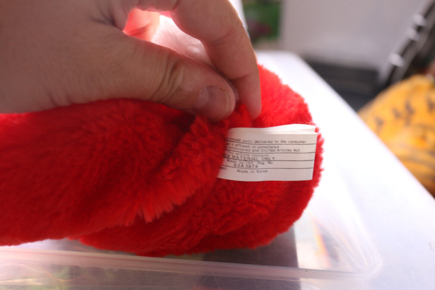 Vintage Lego Bunny Duplo Red Plush Rabbit Bag W/ Handles & Keychain 1984 Toy