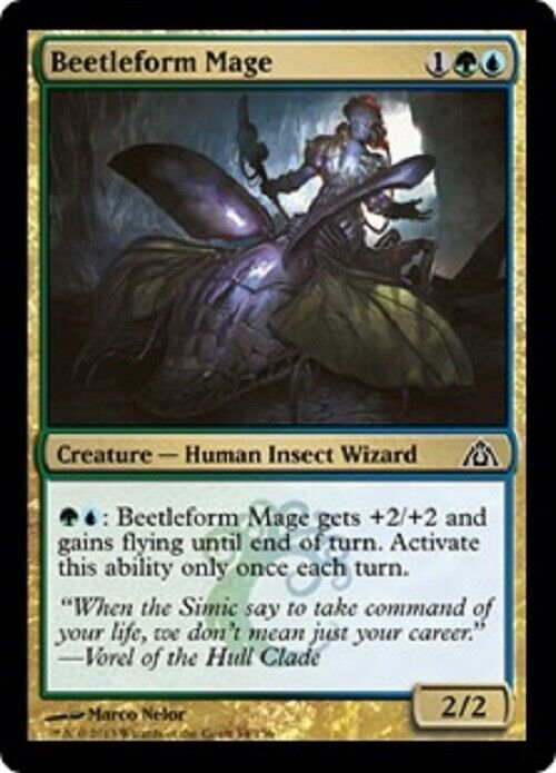 MTG 1x Beetleform Mage FOIL Dragon's Maze MTG Magic the Gathering card