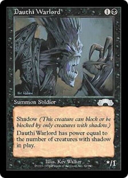 MTG MTG 1x Dauthi Warlord Exodus age Card Magic The Gathering