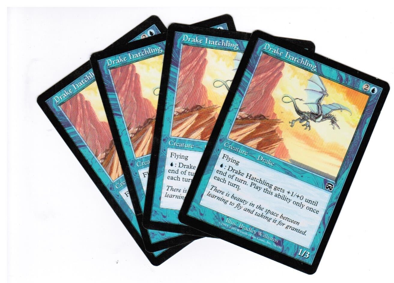 MTG MTG Drake Hatchling Mercadian Masques X4 4x Magic the GAthering Look cards