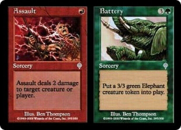 MTG 1x Assault // Battery Invasion card MTG Magic the Gathering Omniphustoys MTG 1x Assault // Battery Invasion card MTG Magic the Gathering Omniphustoys