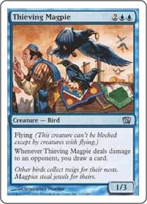 MTG MTG 1x Thieving Magpie 8ED Eighth Edition Card Magic The Gathering pauper