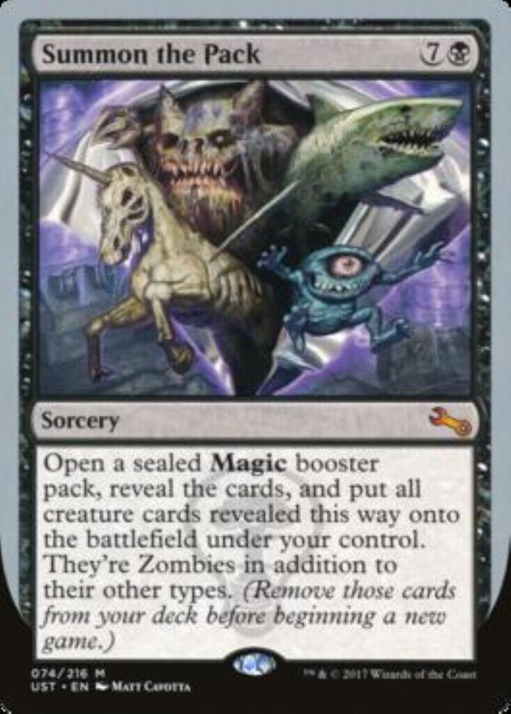 MTG 1x Summon the Pack Unstable MTG Magic the Gathering