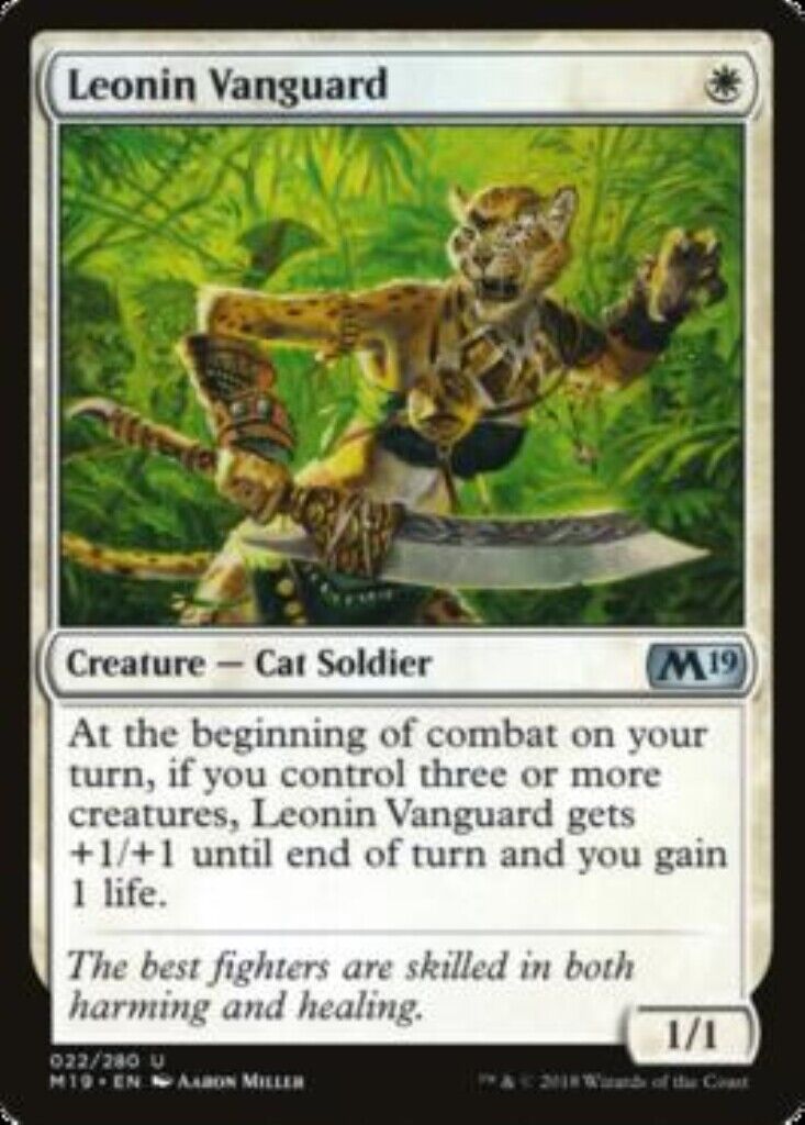 mtg vanguard cards MTG MTG 1x Leonin Vanguard Core Set 2019 Card Magic The Gathering – Omniphustoys