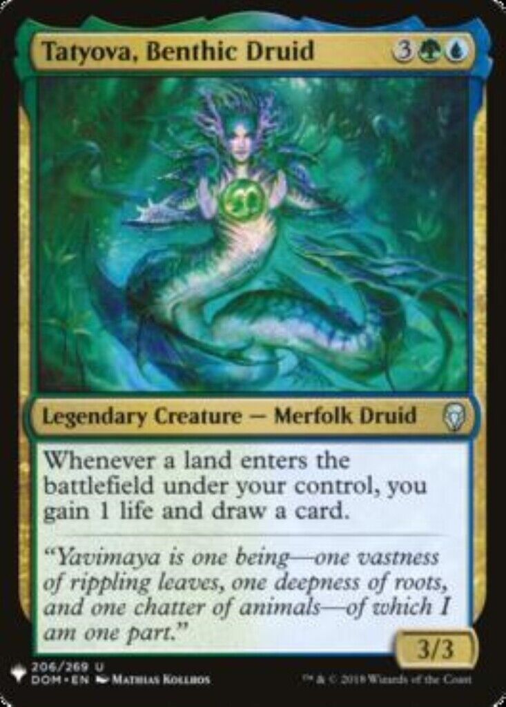 MTG MTG 1x Tatyova, Benthic Druid Mystery Booster Magic the Gathering
