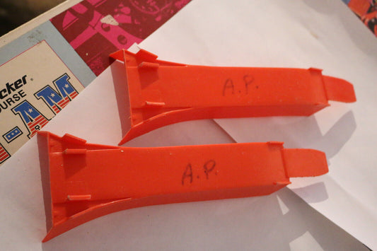 Vintage Hot Wheels Strip Action Track Set Original 2X Ramp Only Red Line Era