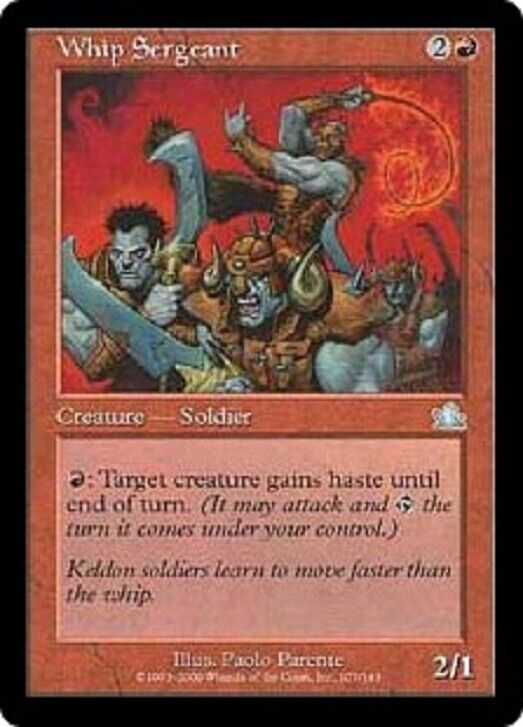 MTG MTG 1x Whip Sergeant Prophecy NM card Magic the Gathering