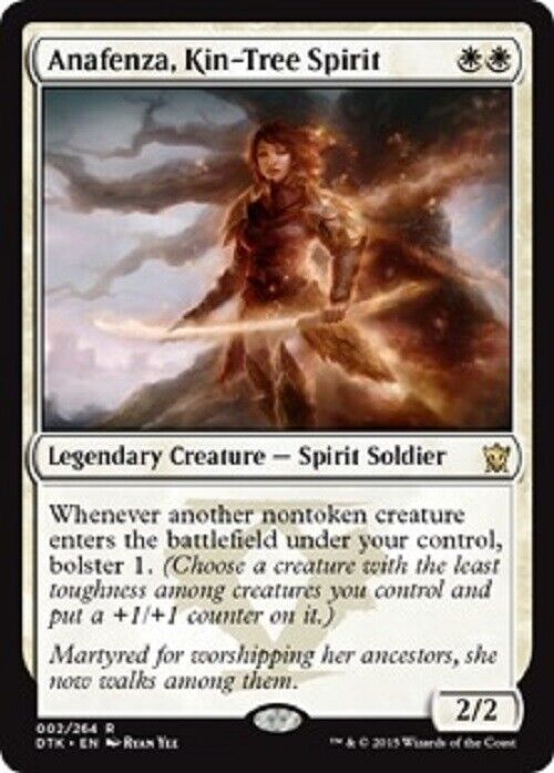 MTG x1 Anafenza, Kin-Tree Spirit DTK Dragons of Tarkir Magic the Gathering card