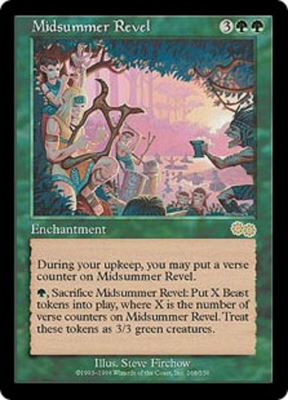 MTG 1x Midsummer Revel Urza's Saga card MTG Magic the Gathering