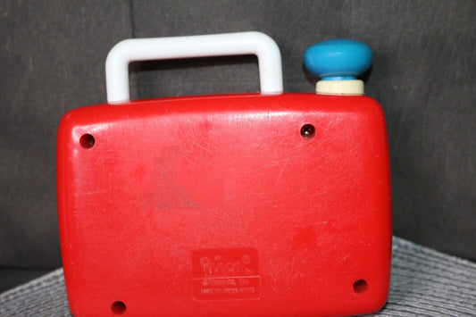 Vintage Big Bird Wind Up Radio Music Box Toy Illco Sesame Street Working