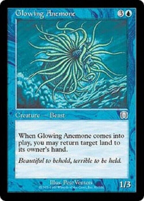 MTG MTG 1x Glowing Anemone Mercadian Masques Card Magic The Gathering