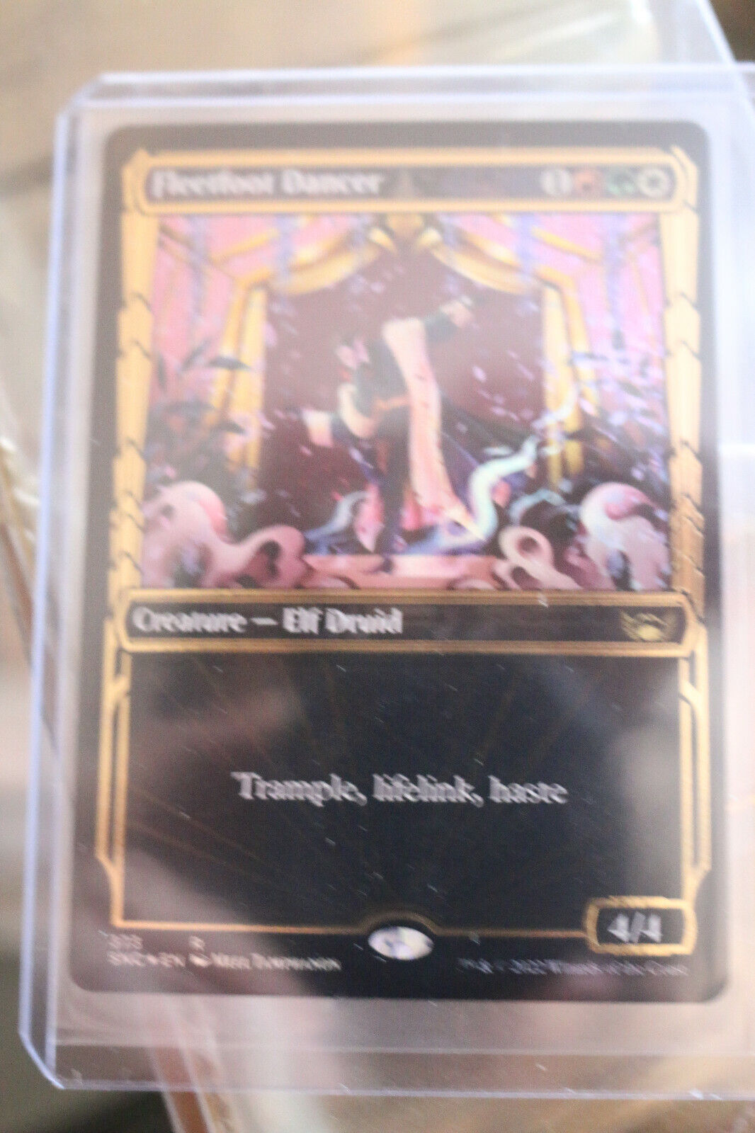 MTG MTG 1x Fleetfoot Dancer Showcase Foil Streets of New Capenna card Magic