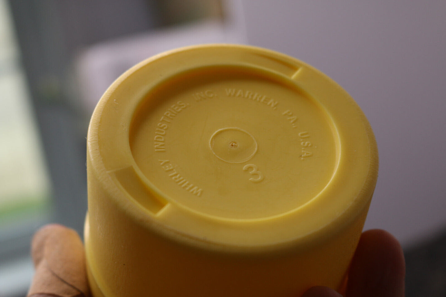 Old Orchard Maine Drinkink Plastic Glasses Vintage Vtg Cute Rare Yellow Souvenir