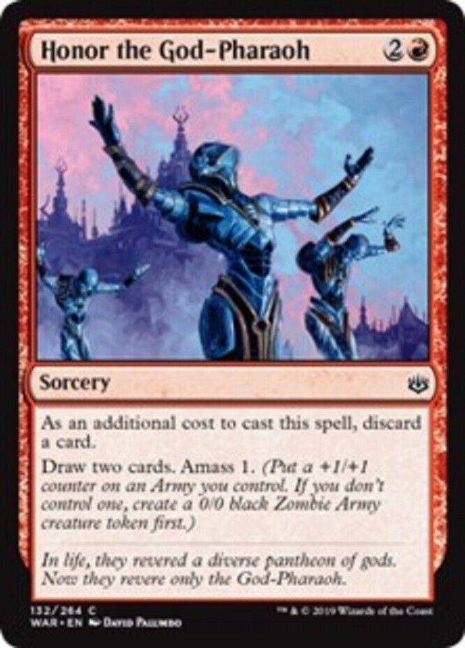 MTG MTG 1x Honor the God-Pharaoh FOIL War of the Spark Card Magic The Gathering NM