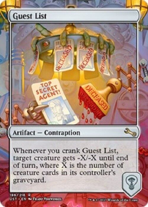 MTG MTG Guest List Unstable card Magic the Gathering NM COntraption