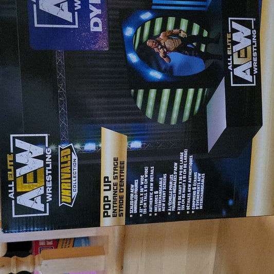 Aew Unrivaled Pop Up Entrance Stage Playset Official All Elite Wrestling Figures