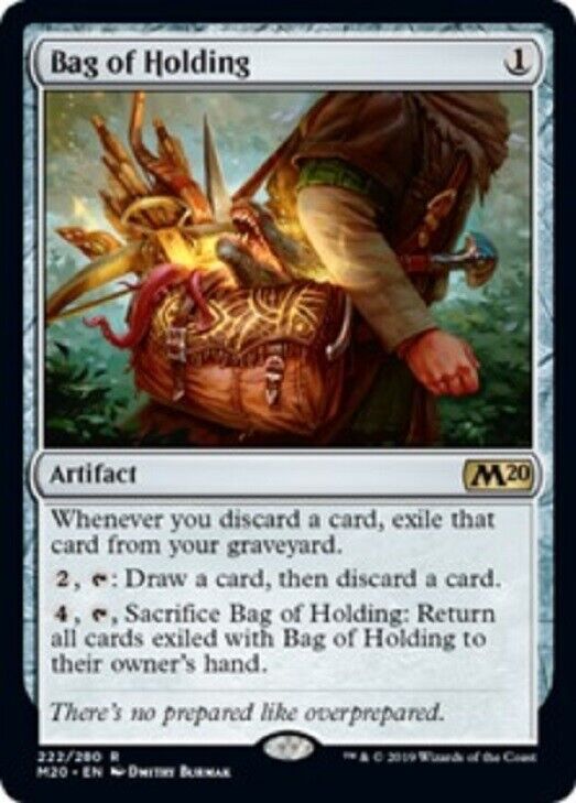 MTG Mtg x1 Bag of Holding Core Set 2020 Magic the Gathering rare card
