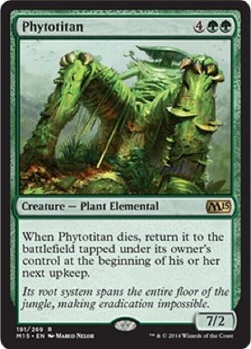MTG x1 Phytotitan M15 Magic 2015 Core Set Magic the Gathering card