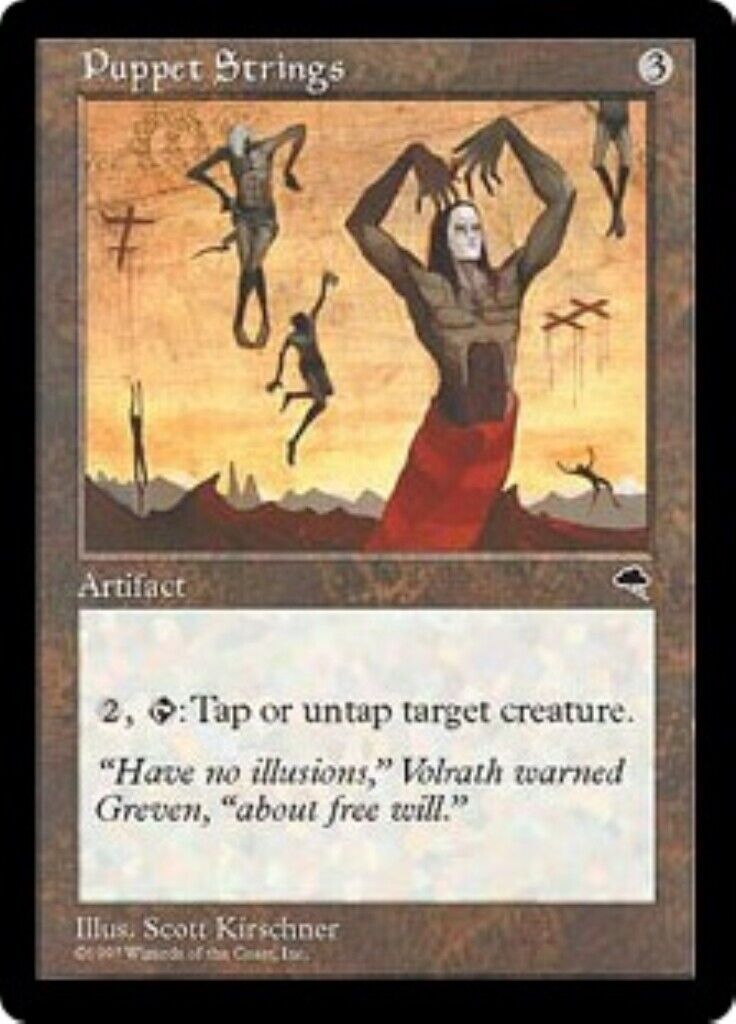 MTG 1x MTG Puppet Strings Tempest card Magic the Gathering card –  Omniphustoys