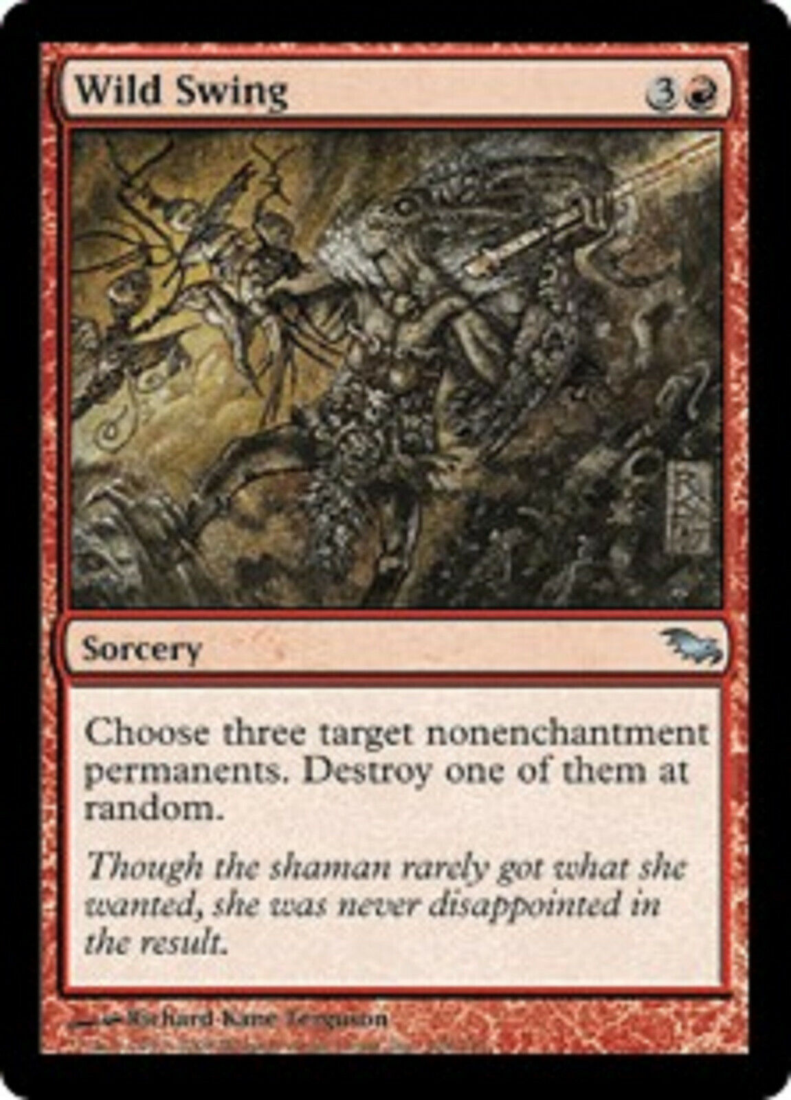 MTG 1x Wild Swing Shadowmoor Magic the Gathering card MTG – Omniphustoys