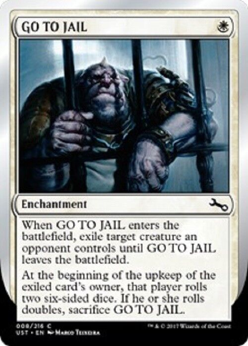 MTG 4x GO TO JAIL Unstable Cards Magic the Gathering MTG Omniphustoys MTG 4x GO TO JAIL Unstable Cards Magic the Gathering MTG Omniphustoys