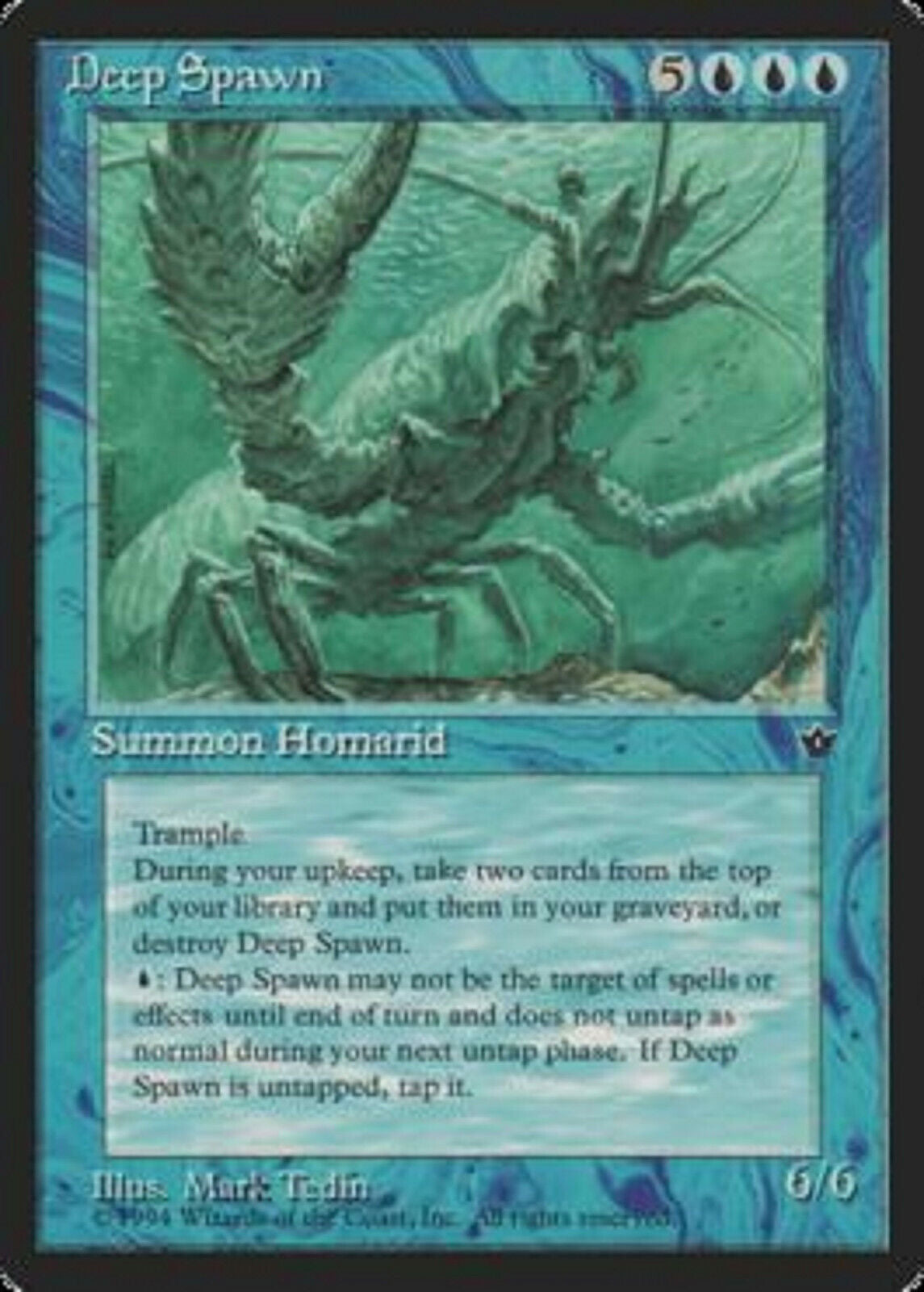 MTG MTG 1x Deep Spawn Fallen Empires Card Magic The Gathering pauper –  Omniphustoys
