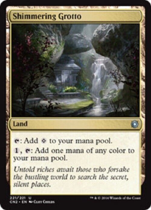MTG MTG 2x Shimmering Grotto Conspiracy Take the crown Cards Magic The Gathering