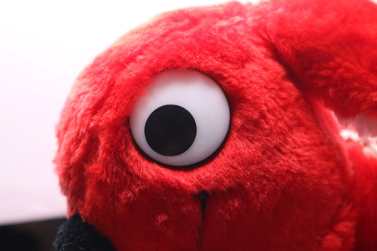 Vintage Lego Bunny Duplo Red Plush Rabbit Bag W/ Handles & Keychain 1984 Toy