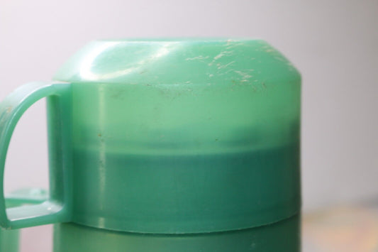 Thermos 16 Oz Food Jar 10 Oz Food Jar 70 - Vintage Green 2 Handles Cup Plastic
