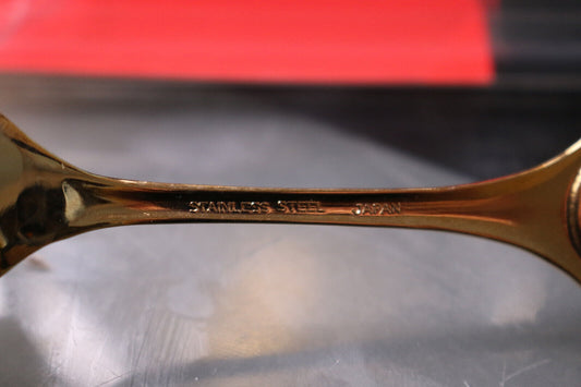 Stainless Steel Spoon Souvenir Collectible With Beautiful Flowers