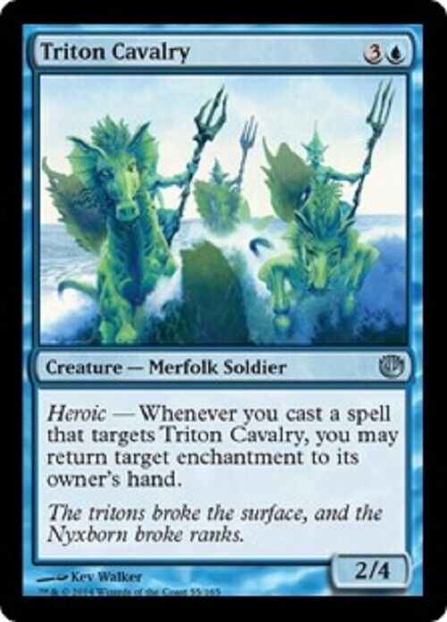 MTG MTG 1x Triton Cavalry Journey into Nyx Card Magic The Gathering – Omniphustoys